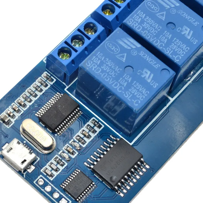 WAVGAT DC 5 В 10A 4 8 канальный релейный модуль Micro USB плата с индикатором ПК верхний компьютер ICSE014A программное обеспечение управления