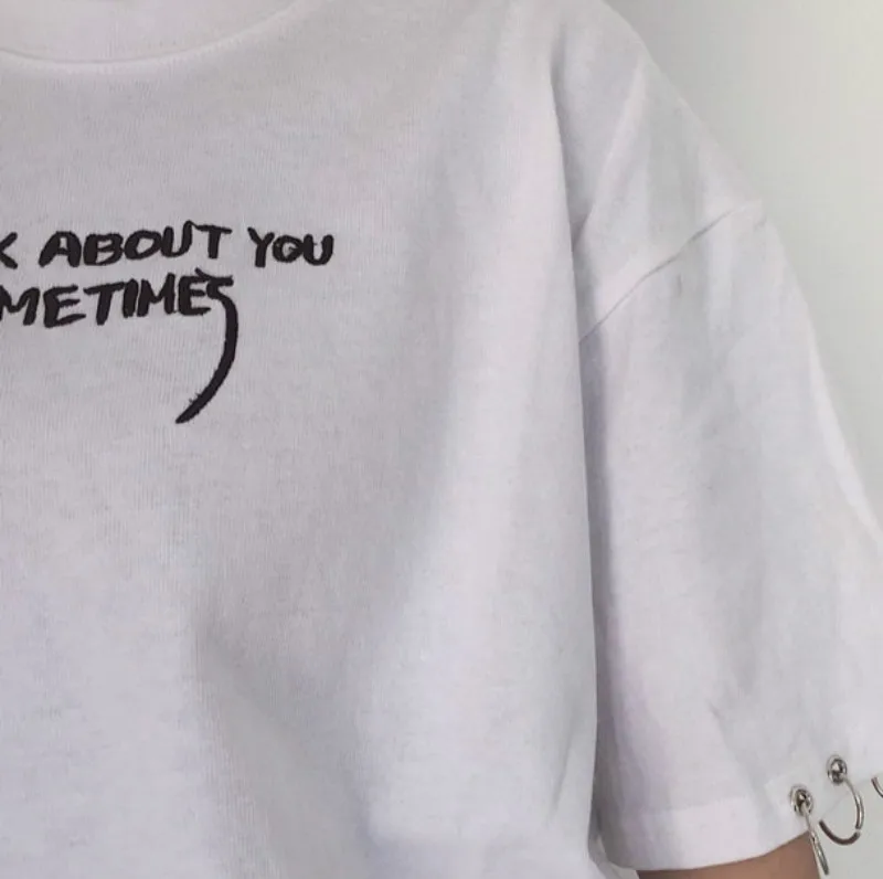 beauyifu 2018 Summer Women T-shirt Letter Printed Lady O-neck shirt Casual Top Tees Plus Size Short Sleeve Clothing M-2XL Female | Женская