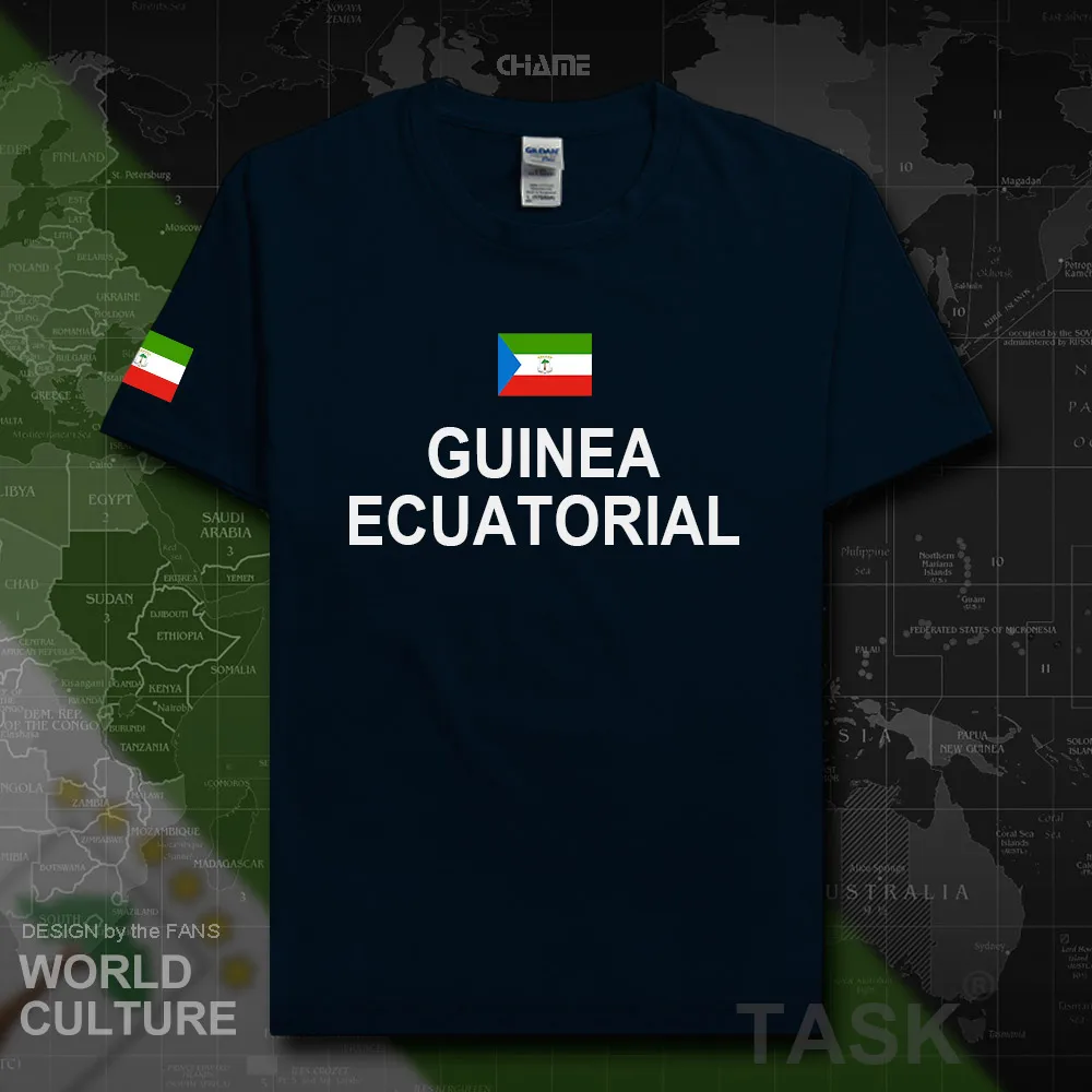 Мужская хлопковая футболка в стиле хип хоп для фитнеса из Экваториальной Guinea GNQ
