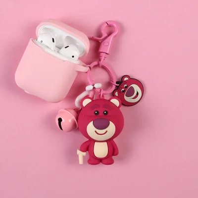BR-7 Милый мультяшный клубничный медведь stellalou Rabbit брелок животное кукла брелок рюкзак аксессуары брелоки держатель для ключей - Цвет: BR-7