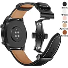 Кожаный ремешок для Samsung Galaxy Watch 4, 3, Классический ремешок 42 мм, 46 мм, Active 2, 40 мм, 44 мм, 41 мм, 45 мм, 20 мм, 22 мм, браслет