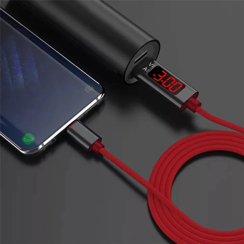 Зарядный кабель CARPRIE для смартфона td0606 зарядный со светодиодным дисплеем и