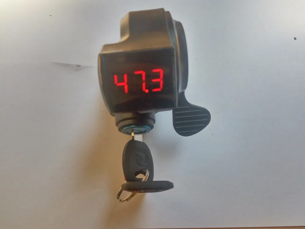 Индикатор напряжения батареи 12-120v палец/палец переключения с цифровым дисплеем части для электрического скутера Электрический велосипед MTB трехколесный велосипед