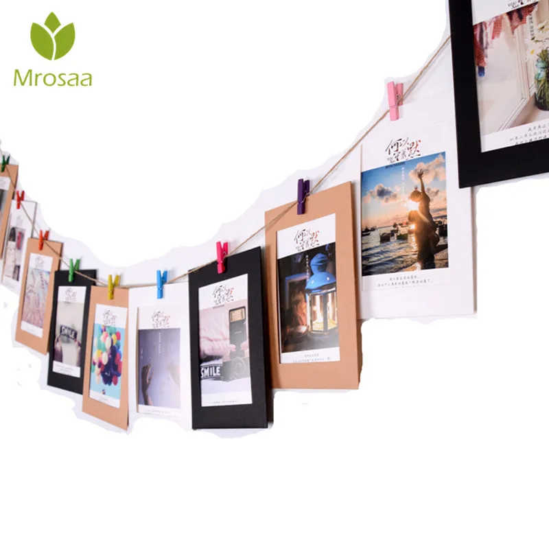 Настенная фоторамка Mrosaa 10 шт. 5 дюймов DIY подвесные фоторамки альбом декоративные