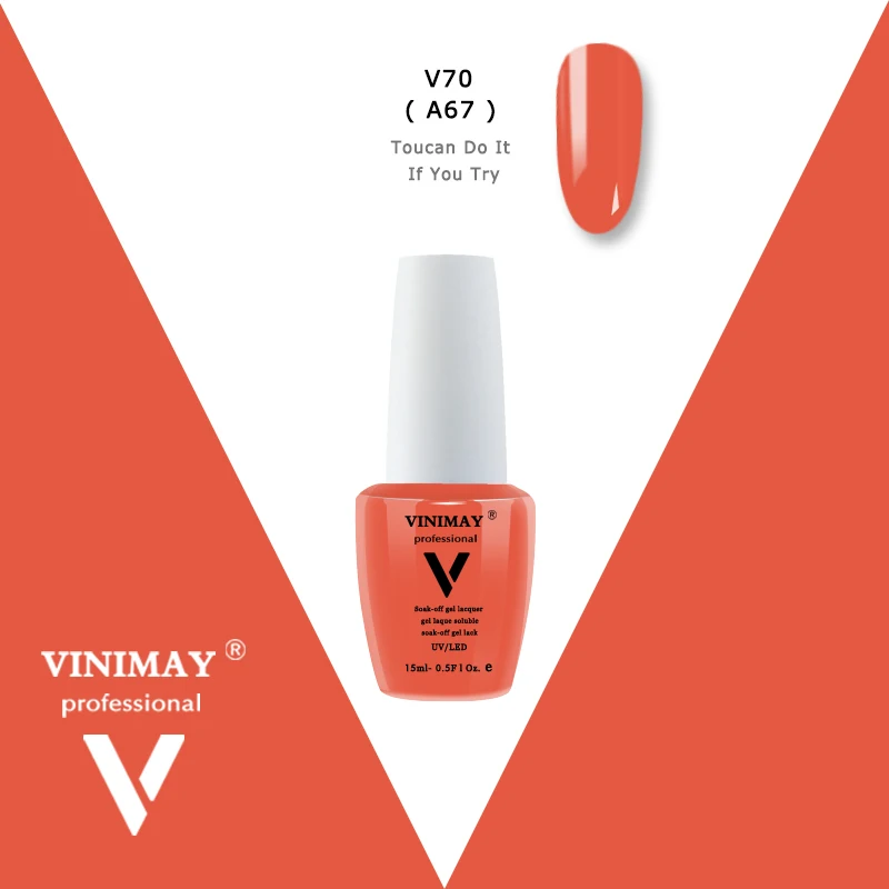 V70 VINIMAY УФ-гель для ногтей геллак верниз гель цвет ногтей праймер гель краска Nagellak vernis полуперманентный стойкий гель лак - Цвет: V70