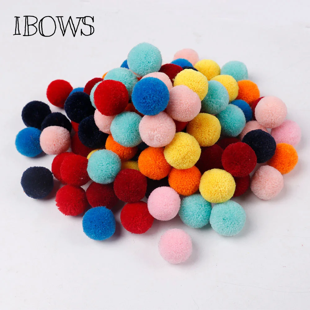 

50Pcs Mixed Color Small Pom Pom Ball for Home Garment Party Carft Decoration Children Handmade DIY Kids Toys Materials