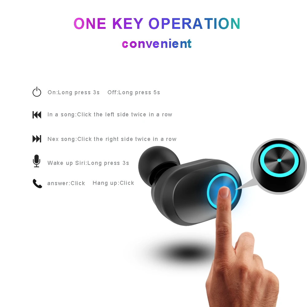Новый Bluetooth гарнитуры T1 стручки наушники вкладыши TWS с двойной ухо стерео