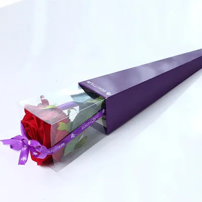 43cm 10 шт. прозрачный мешок розы один цветок мешок букет оберточная бумага пластиковые бумажные пакеты коробки Чехлы для цветов подарки упаковка - Цвет: 43cm