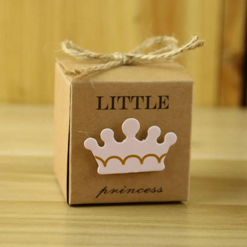 10 шт. Синий Розовый Baby Shower коробка подарка упаковывая Коробки для вечерние