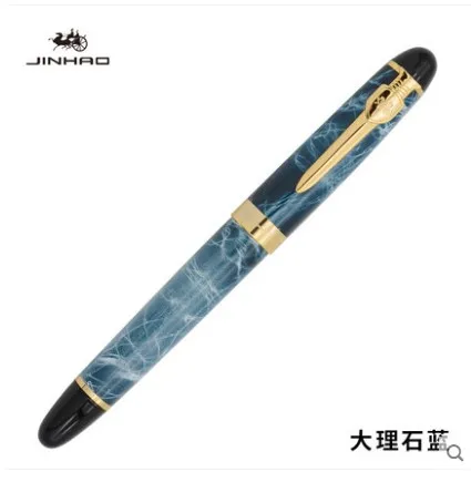 Перьевая ручка из нержавеющей стали, 0,5 мм, Тонкое Перо Jinhao X450A, бизнес, офис, рождественский подарок, студенческие ручки для письма, школьные принадлежности - Цвет: W