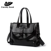 high quality luxury brand leather men briefcase fashion office business handbag 14 inch laptop bag shoulder messenger bags