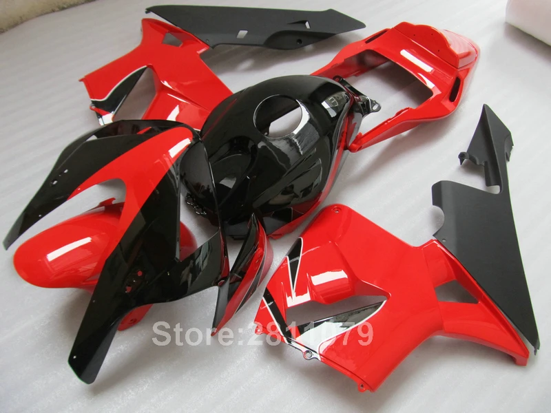 Литье под давлением лидер продаж комплект обтекателей для Honda CBR600RR 03 04 красных и