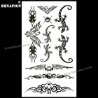 Временная наклейка для татуировки SHNAPIGN Lizard bat, 10*17 см, водостойкая наклейка для хны, для стайлинга автомобиля, Настенная Наклейка для татуировки