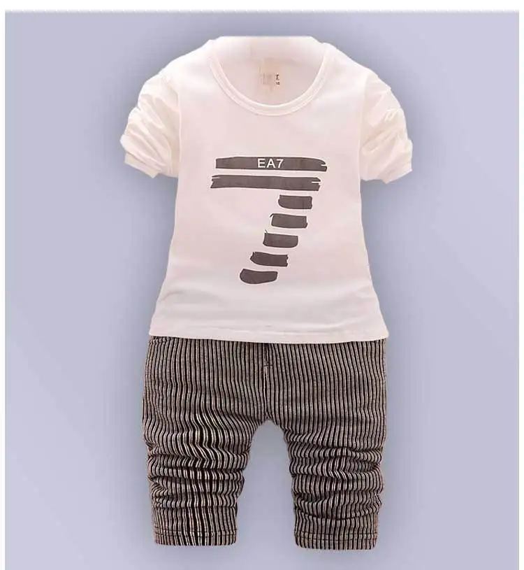

GEMTOT Children's suit 2019 Spring and Autumn New Boys Three-piece Children's Casual Jacket Cotton Digital T-shirt Trousers Set
