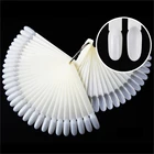 50 шт. накладные ногти акриловый УФ-Гель-лак для практики дизайна ногтей дисплей белый цвет карты лак для ногтей веер инструменты для маникюра