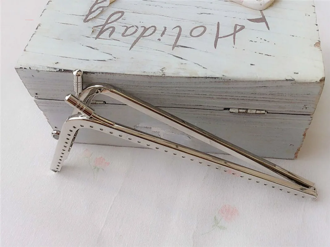 L форма 1 шт. DIY серебристый металлический каркас Изысканный кошелек красивая