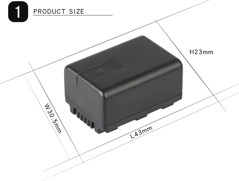 Камера Батарея VW VBK180 для цифрового фотоаппарата Panasonic HC-V700MGK HC-V10GK HC-V100GK HC-V100MGK HC-V500GK HC-V500MGK VW-VBK180 2000 ма-ч