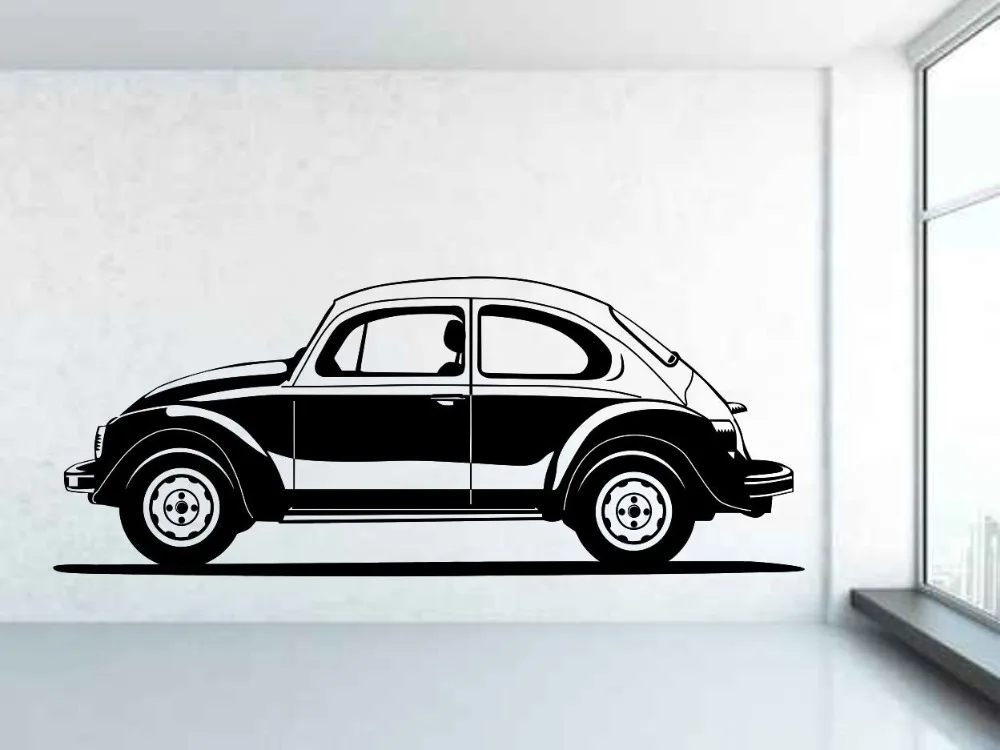 Classic Vintage Car Wall Decal Interior Removable Wall Stickers Vinyl