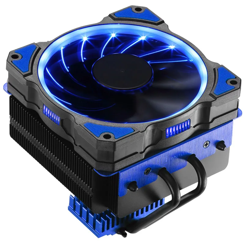 JONSBO CR-101 кулер для процессора(мультиплатформенная/4 тепловые трубки/выдувной радиатор для процессора/ШИМ/12 см красный светодиодный вентилятор/с силиконовой смазкой