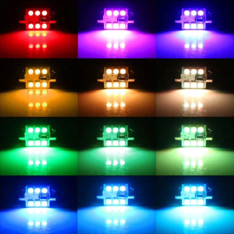 2x LED RGB интерьер автомобиля атмосфера купол свет лампа для чтения Suzuki Swift Grand Vitara Sx4