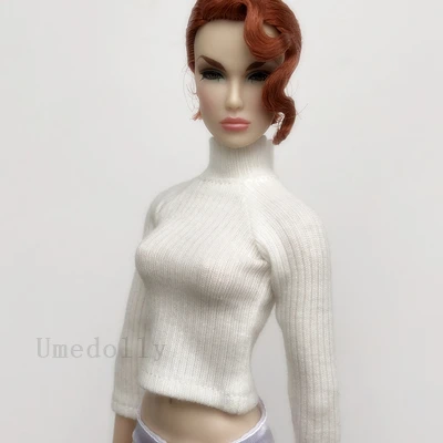 white 1 предмет; Модный комплект Кукла Blyth с высоким воротником с длинными рукавами; футболка для Neoblythe, озон, OB24, Мико, Момоко кукла аксессуары для одежды - Цвет: white