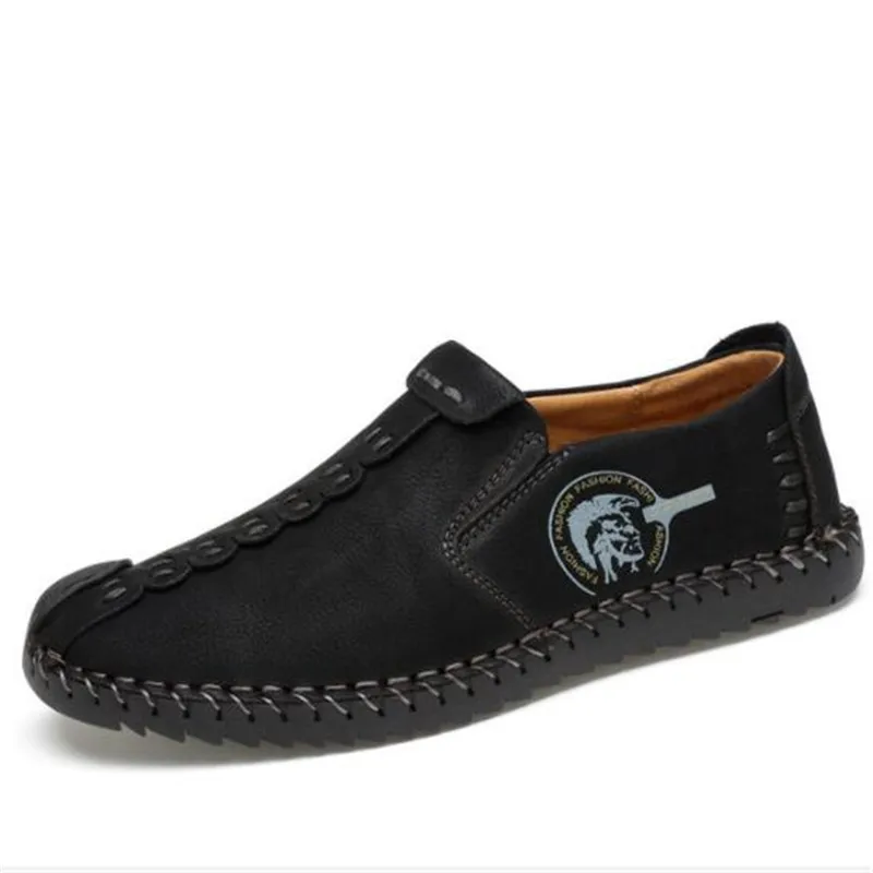 

New designer men's leather shoes fashion casual men's shoes breathable comfortable non-slip men's sneakers shoes men loafers