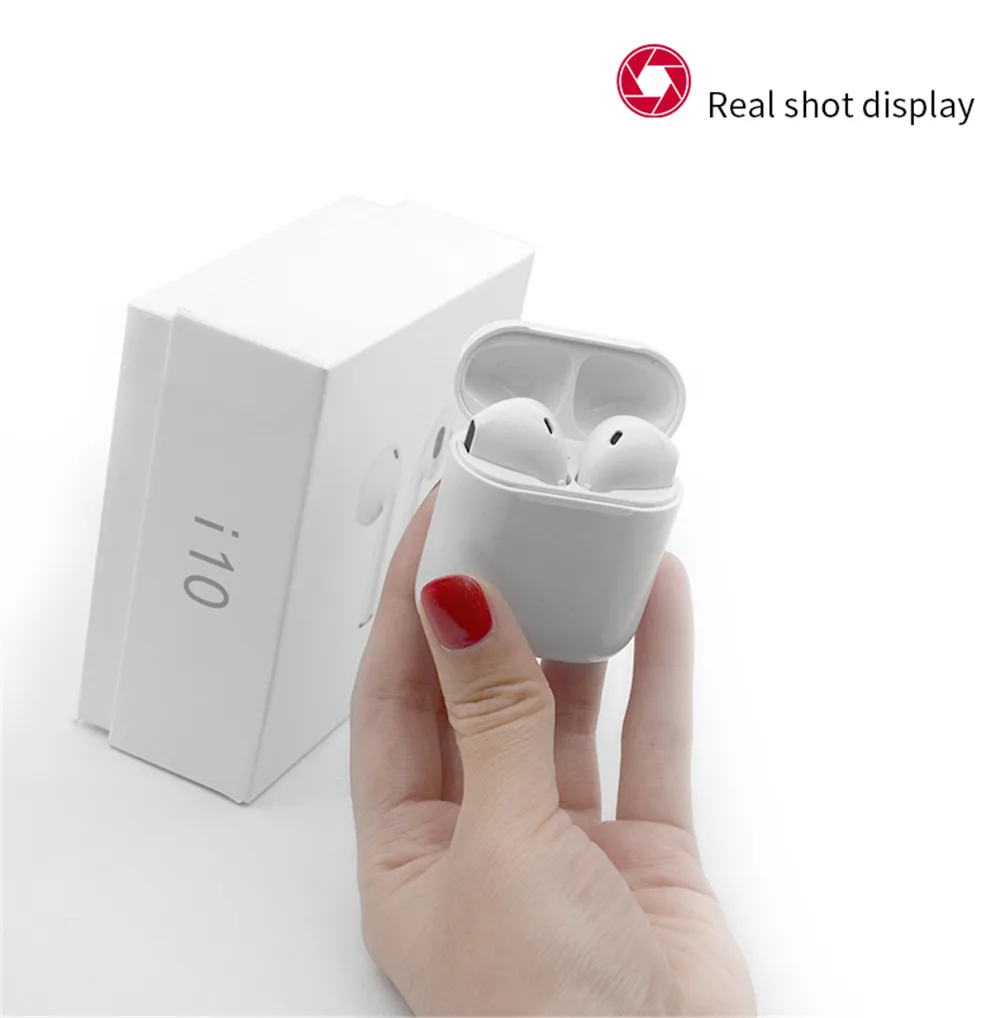 Беспроводные bluetooth-наушники I10 Tws мини-наушники-вкладыши мини-гарнитуры для всех