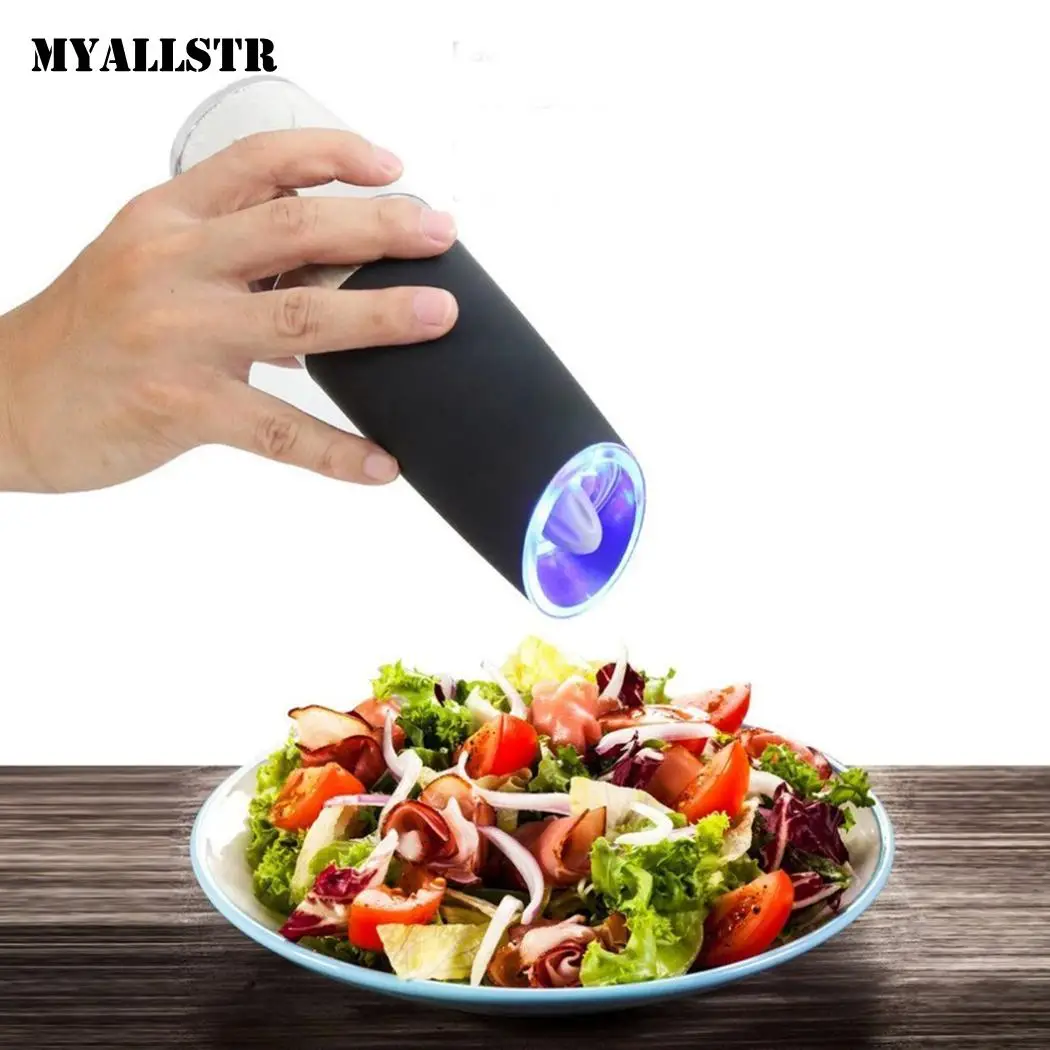 Электрическая индукционная мельница для перца и соли светодиодный перец морская