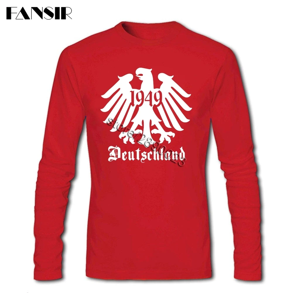 2020 новейшие Футболки Мужские Орел с герба Германии длинными рукавами и круглым
