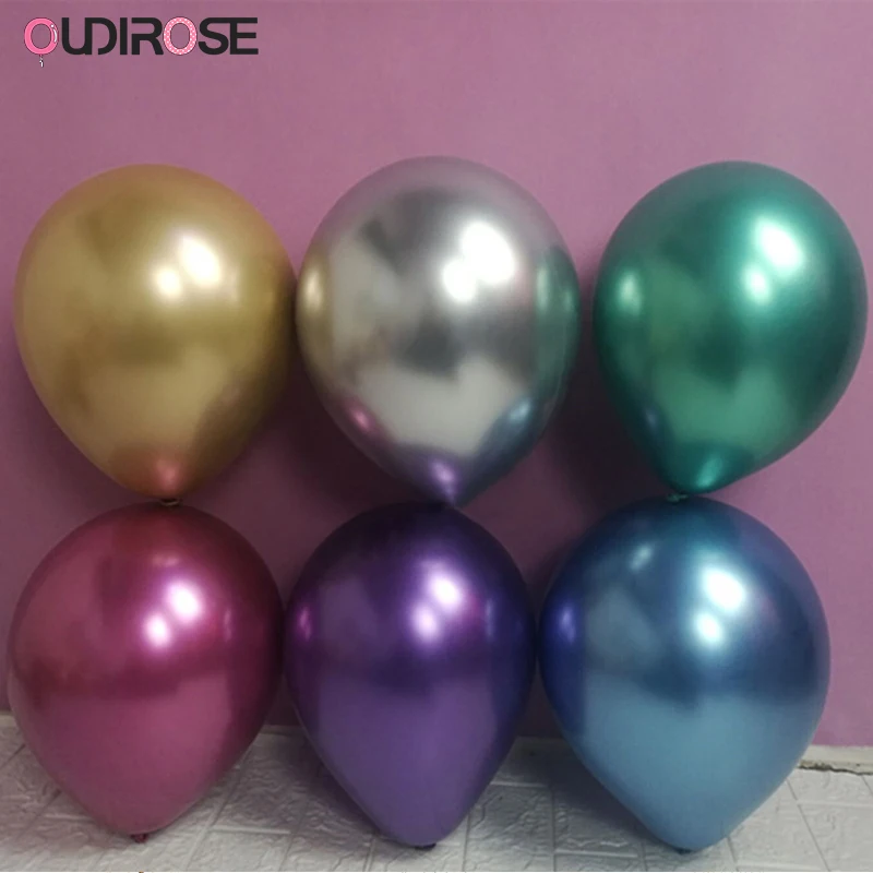 OUDIROSE 14 шт./лот круглый латексный конфетти из розового золота воздушные шары для