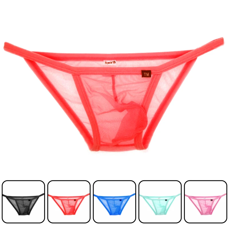 

new Translucent Bright Network Yarn underwear 2019 Sexy Men Jockstrap Gay Men Underwear Briefs Penis Pouch Bikini