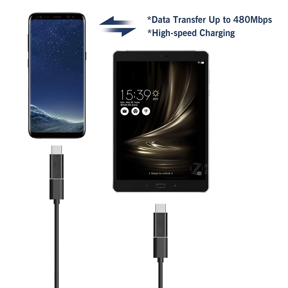NYFundas 3 шт. USB C к Micro Type _ для huawei mate 20 pro X P20 honor v10 nova 3e one plus 6t 1 аксессуары | Мобильные