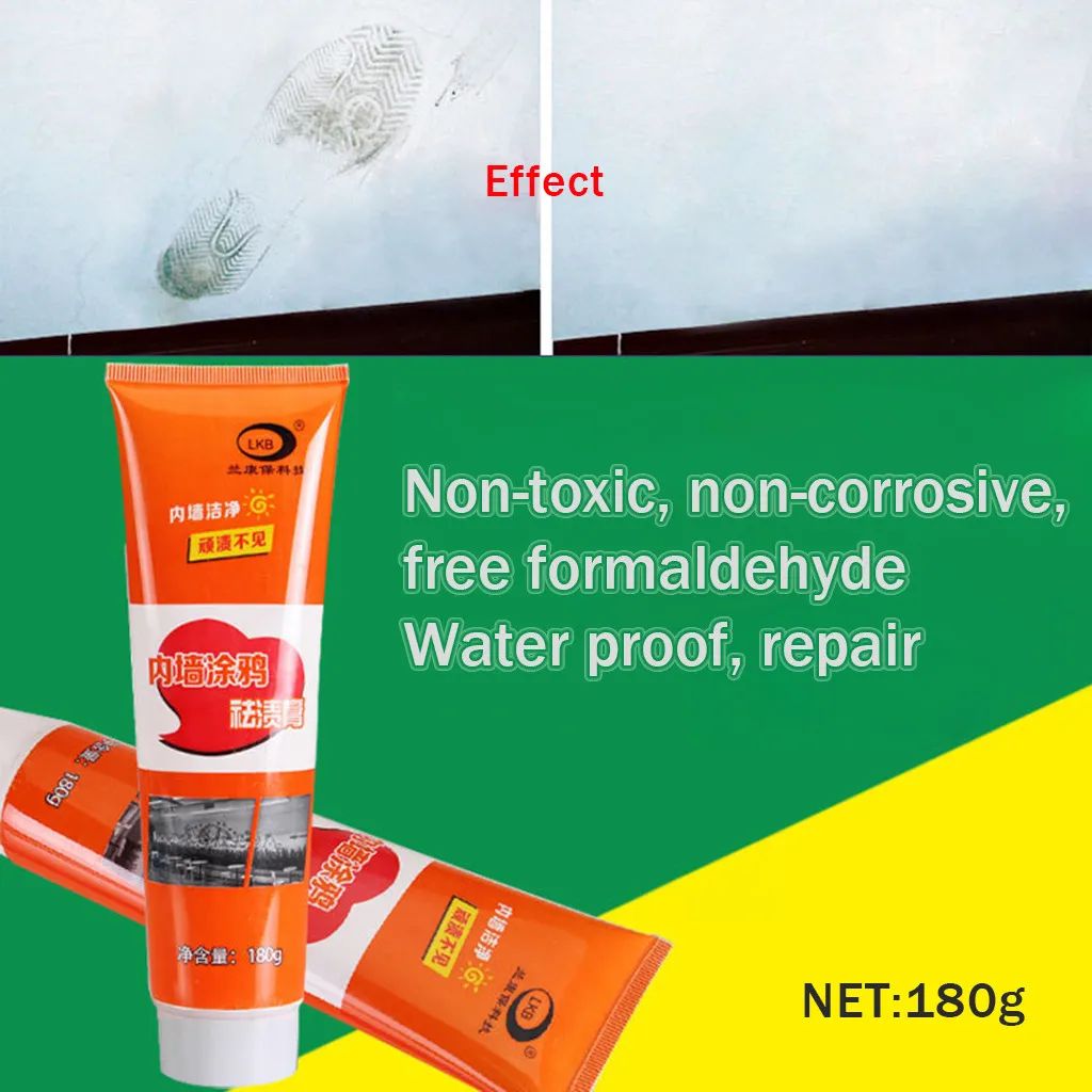 Cleaner Waterproof Non-Corrosive Formaldehyde Free White Latex Universal Magic Wall Mend Vclean Spot Wall repair cream Household