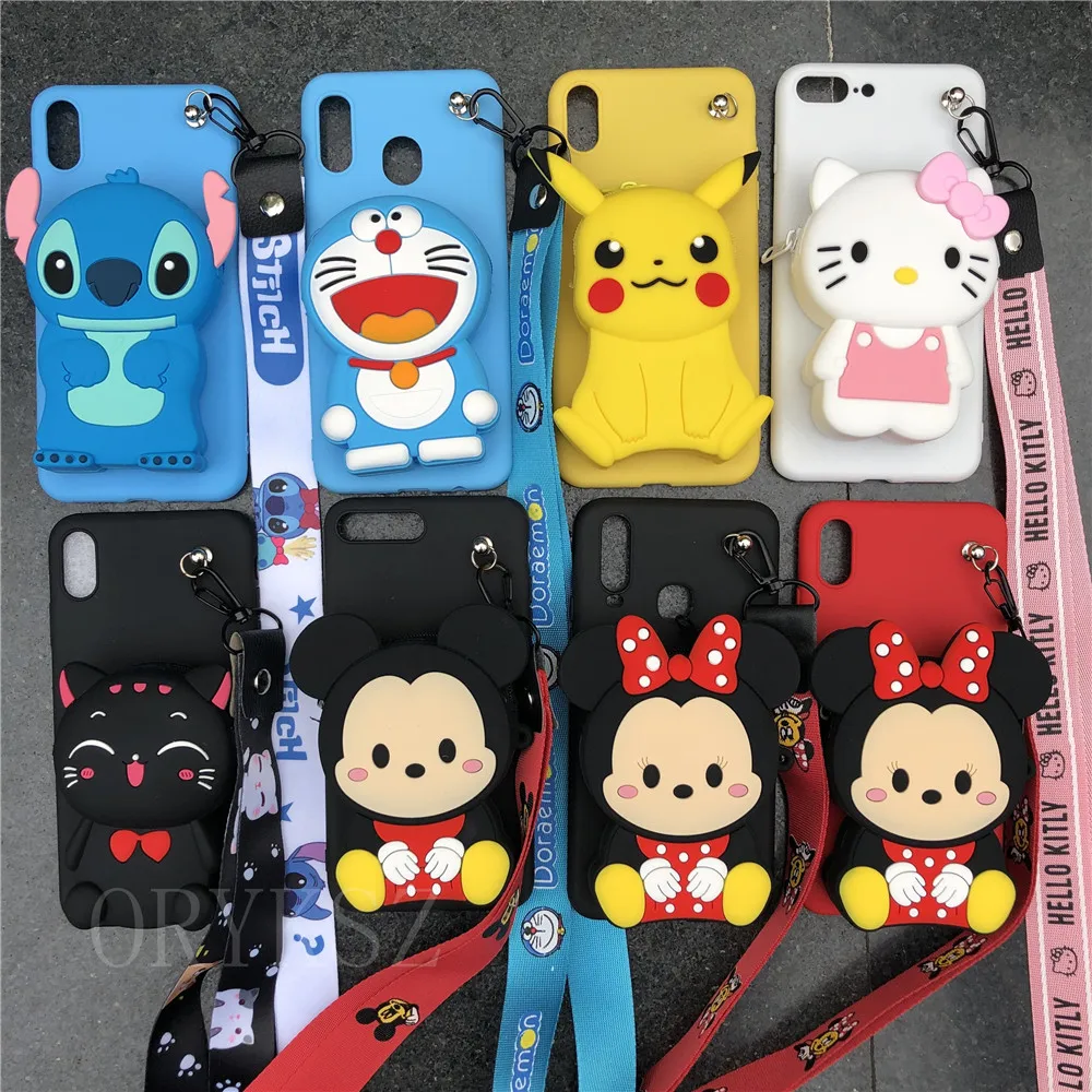 3D Cute Cartoon Bear Wallet Phone Case For Huawei P20 P10 Lite Pro P30 P9 Nova 2 Plus 2i 2s 3 3i 4 P smart Cover |