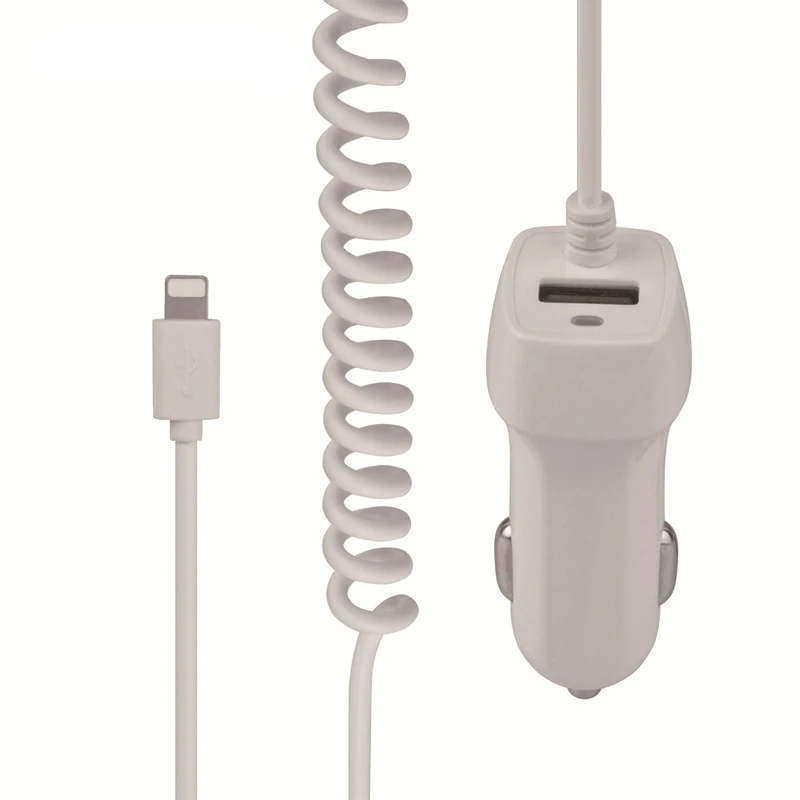 Автомобильное зарядное устройство с двумя USB портами 5 В/2 1 А|Кабели адаптеры и