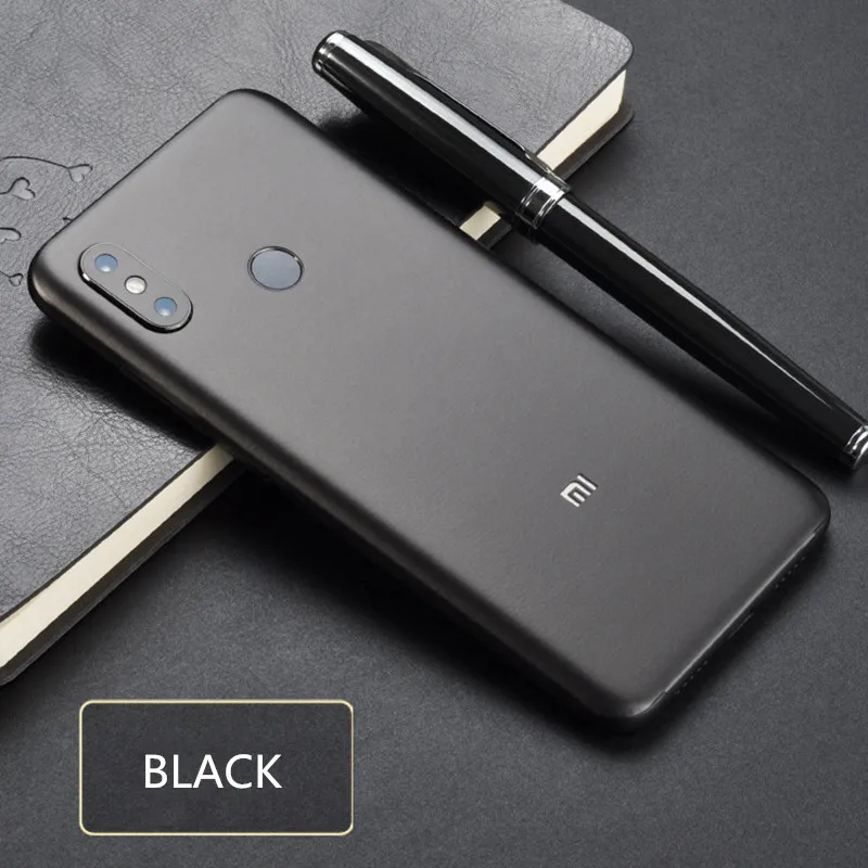 Black Наклейка конфетного цвета, чехол для Xiaomi mi6 mi6X mi8 8SE Xiaomi Note3, Защитная пленка для льда - Цвет: Black