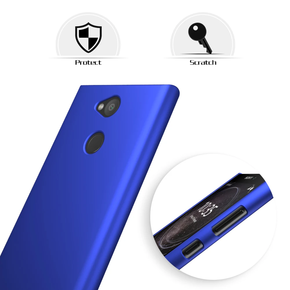 Sleo ультра тонкий чехол для sony Xperia L2 Жесткий PC Пластик матовый телефона 5 дюймов |