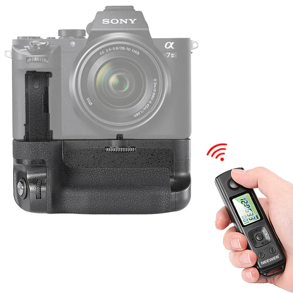 Neewer LCD 2 4G беспроводной пульт дистанционного управления Вертикальная батарея