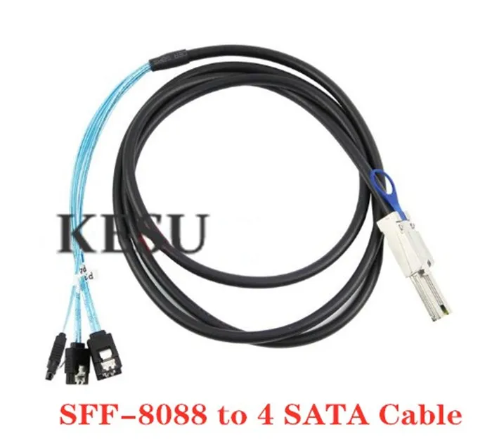 Внешний Mini SAS 4x 26Pin SFF-8088 Штекерный 4 7 Pin SATA кабель для контроллера на жесткий диск