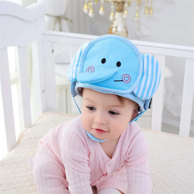 Детская шапка, защитный шлем для девочек и мальчиков, анти-столкновения, Панама, Детские Зимние Крылья ангела, мягкая прогулочная Кепка, аксессуары для новорожденных