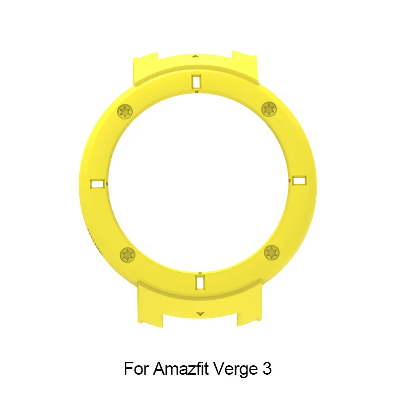 Чехол для Amazfit Bip Midong Pace 1 Stratos 2 Verge 3 Huami, чехлы для умных часов, SIKAI, защита, Жесткая Броня, бампер, ПК, цветной - Цвет: yellow