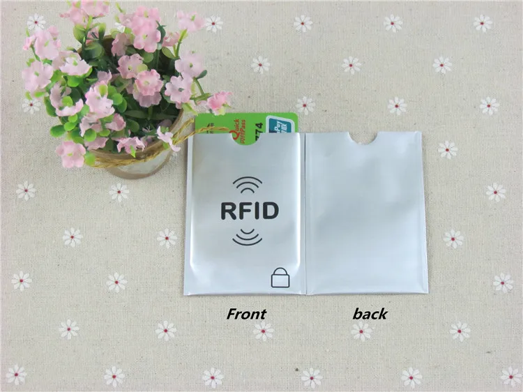 6 шт. Анти Rfid блокирующий считыватель замок банк держатель карты ID Чехол для банковских карт Rfid защита металлический держатель кредитной карты алюминий