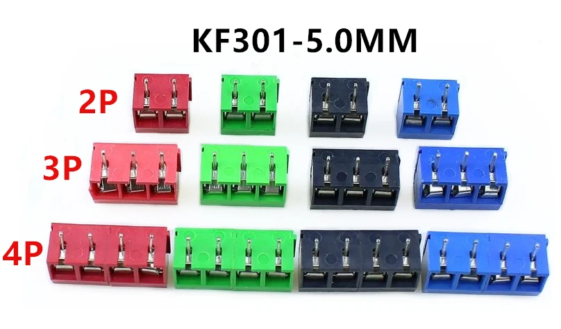 100 шт. стандартный разъем для винтовой клеммы 5 0 мм|pcb terminal block connector|terminal connectorblock