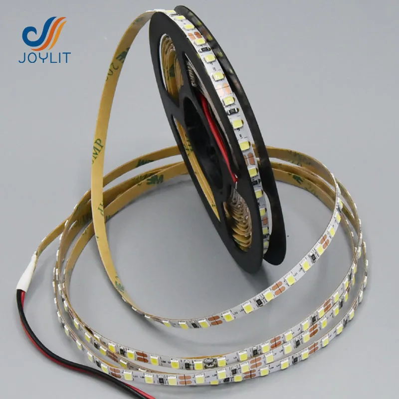 10 м/лот ультратонкая тонкая ширина 5 мм DC12v 24v Светодиодная лента 2835 SMD гибкая