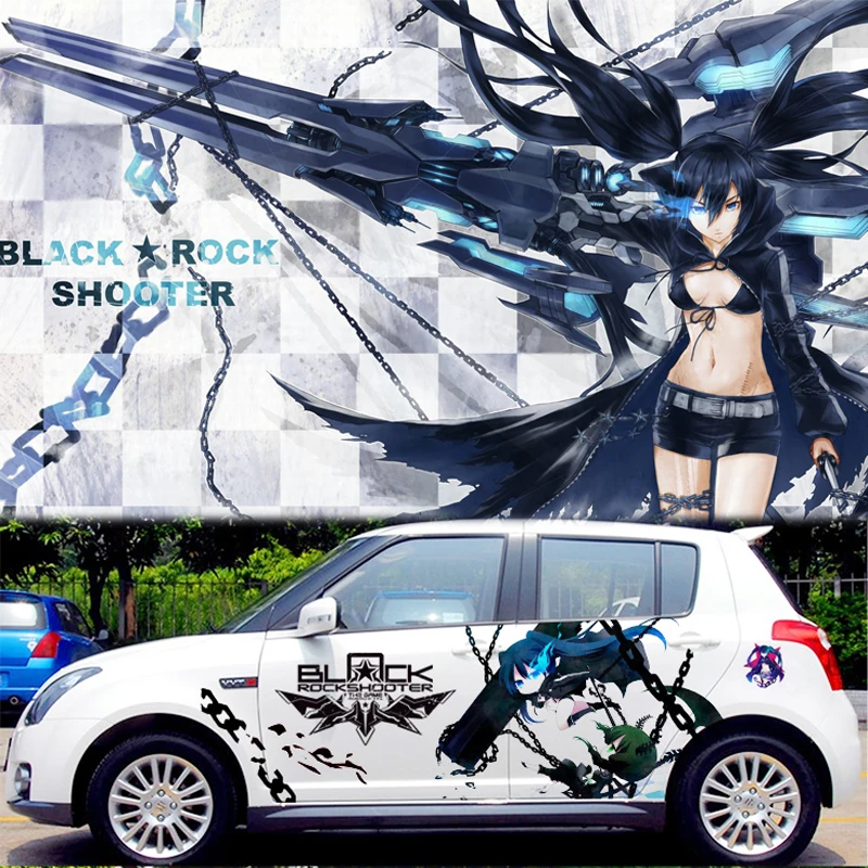 Японские наклейки для украшения автомобиля DIY Hatsune Black Rock универсальные 3D