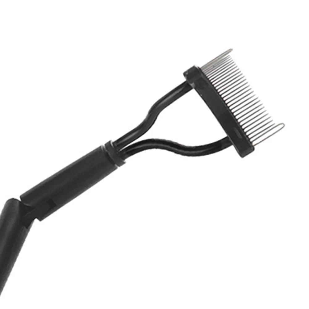 Складная нержавеющая сталь щетка для ресниц гребень бигуди тушь Руководство