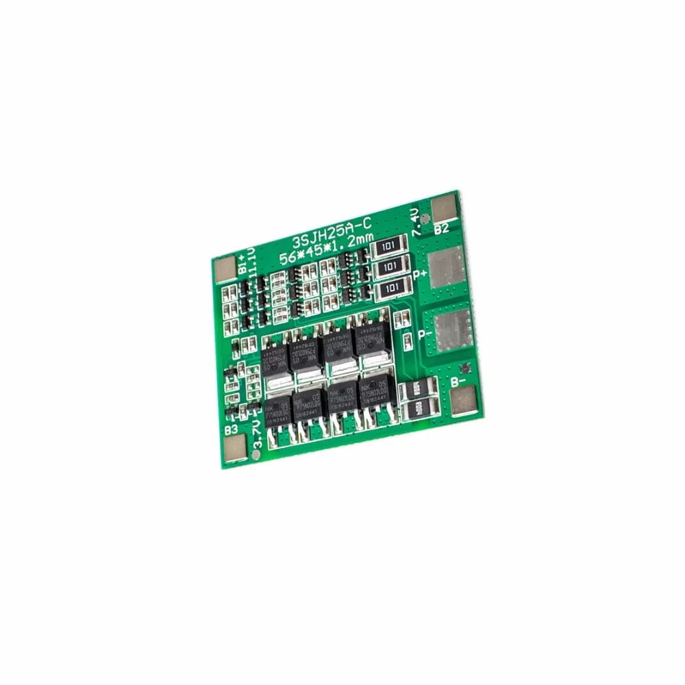 Защитная плата 3S 25A Li Ion 18650 BMS PCM с балансом для модуля аккумулятора li ion Lipo|Детали и