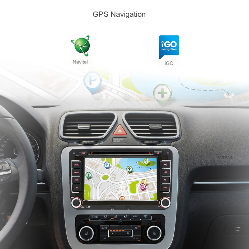7 &quotдвойной 2 DIN автомобиля DVD GPS Радио Емкостный экран для Volkswagen seat/Altea/Толедо/