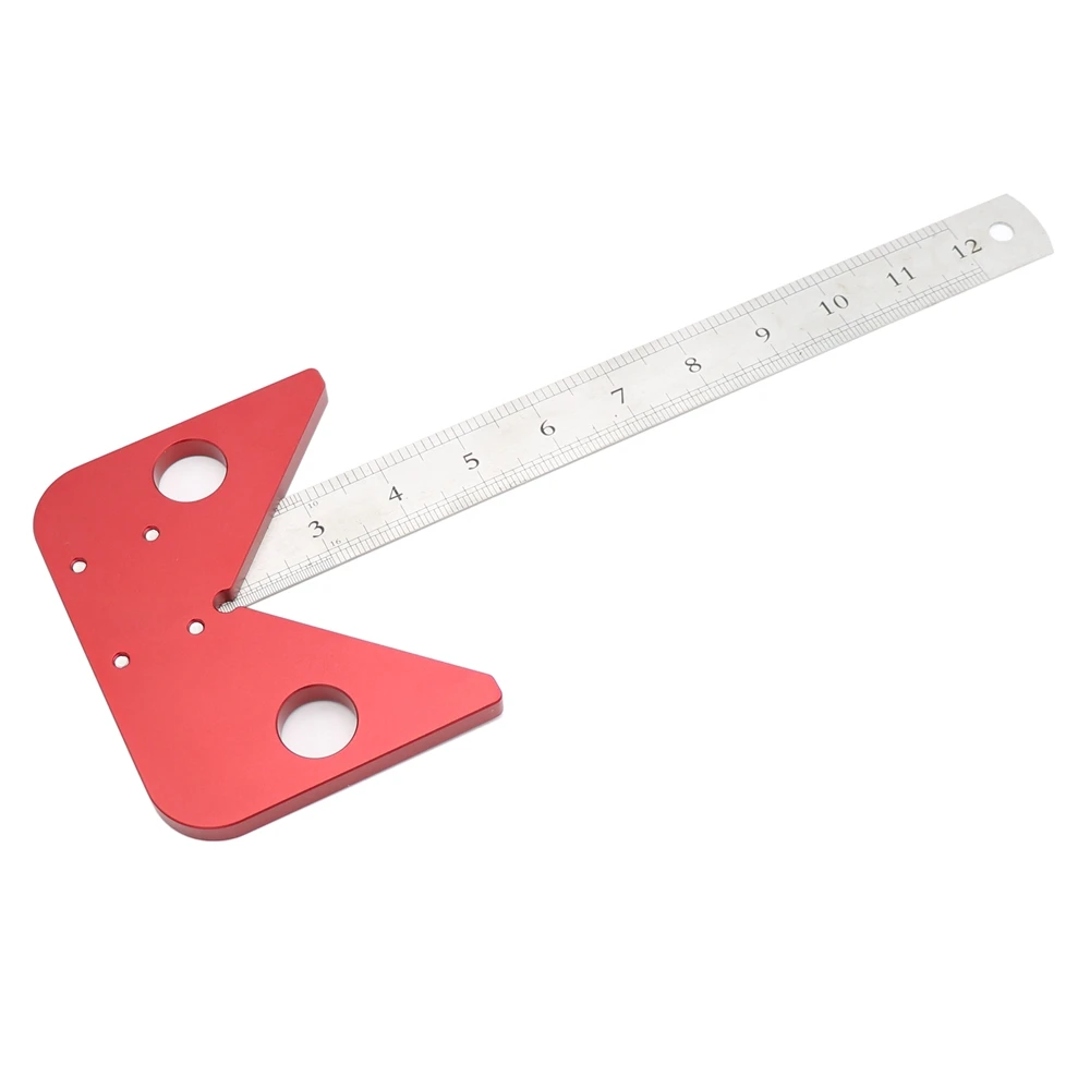 Под углом 45 градусов скрап круглый Центровая линия чертежная линейка плотник