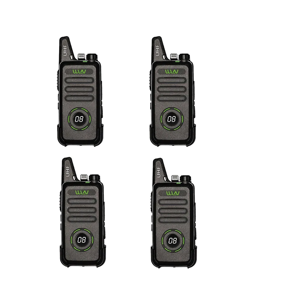 4PCS-KD-C1plus-Black 4 шт. Мини Портативная рация UHF 5 Вт Любительское радио KD-C1 plus RT22 Plus Портативная радиостанция Conmunicator трансивер радиоприемник - Цвет: 4PCS-KD-C1plus-Black